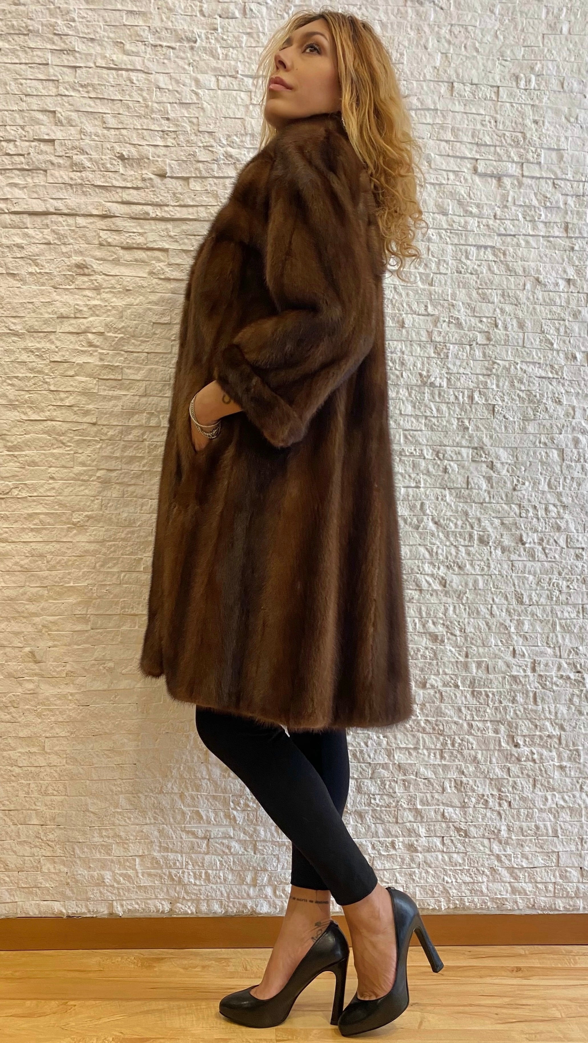 Cappotto Visone Demi Buff