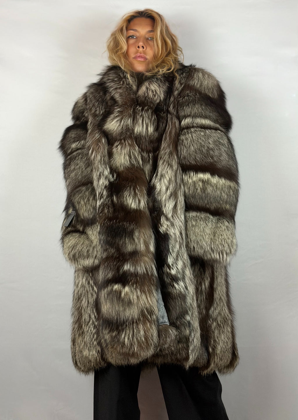 Cappotto Volpe Argentata