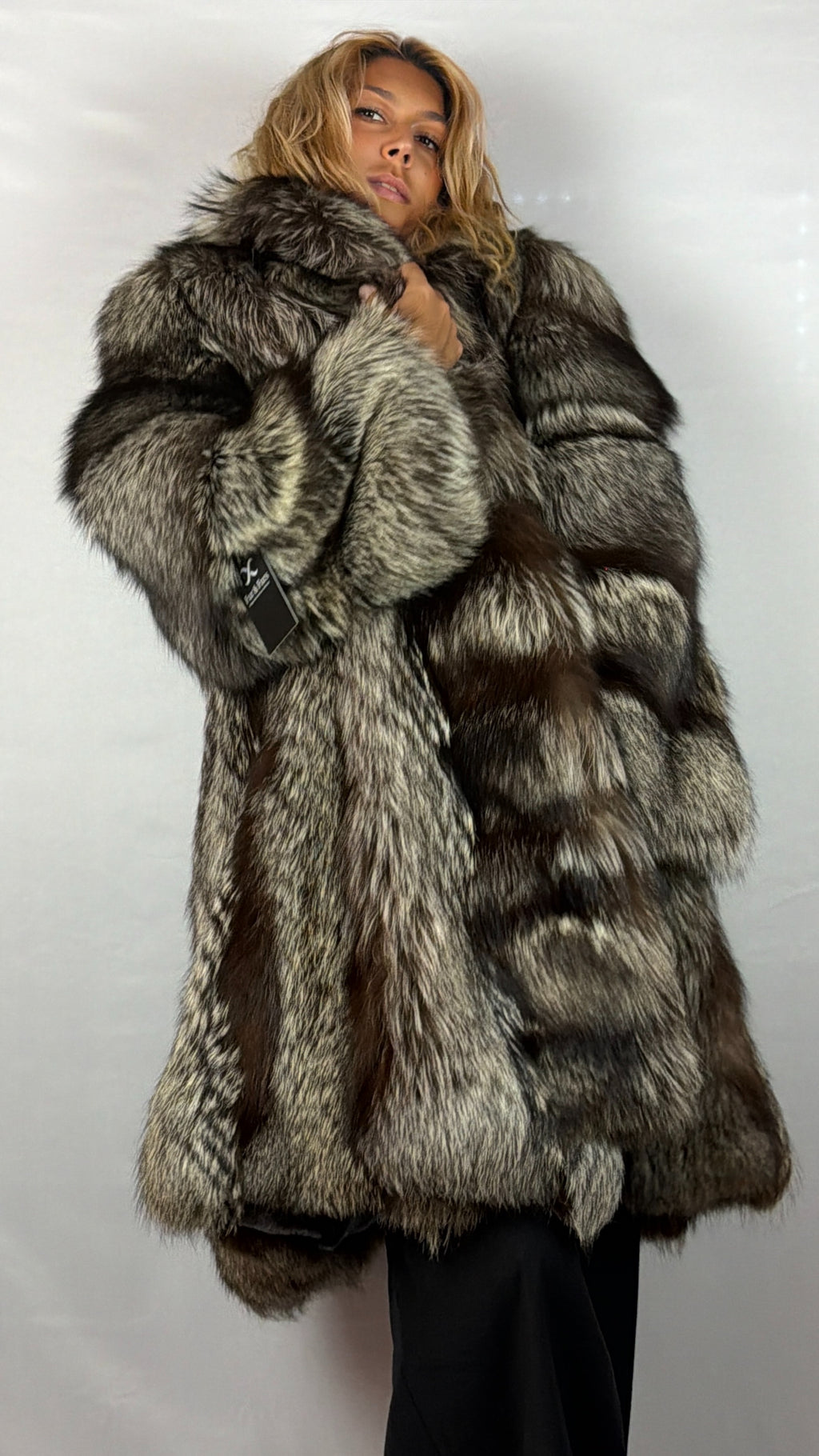 Cappotto Volpe Argentata