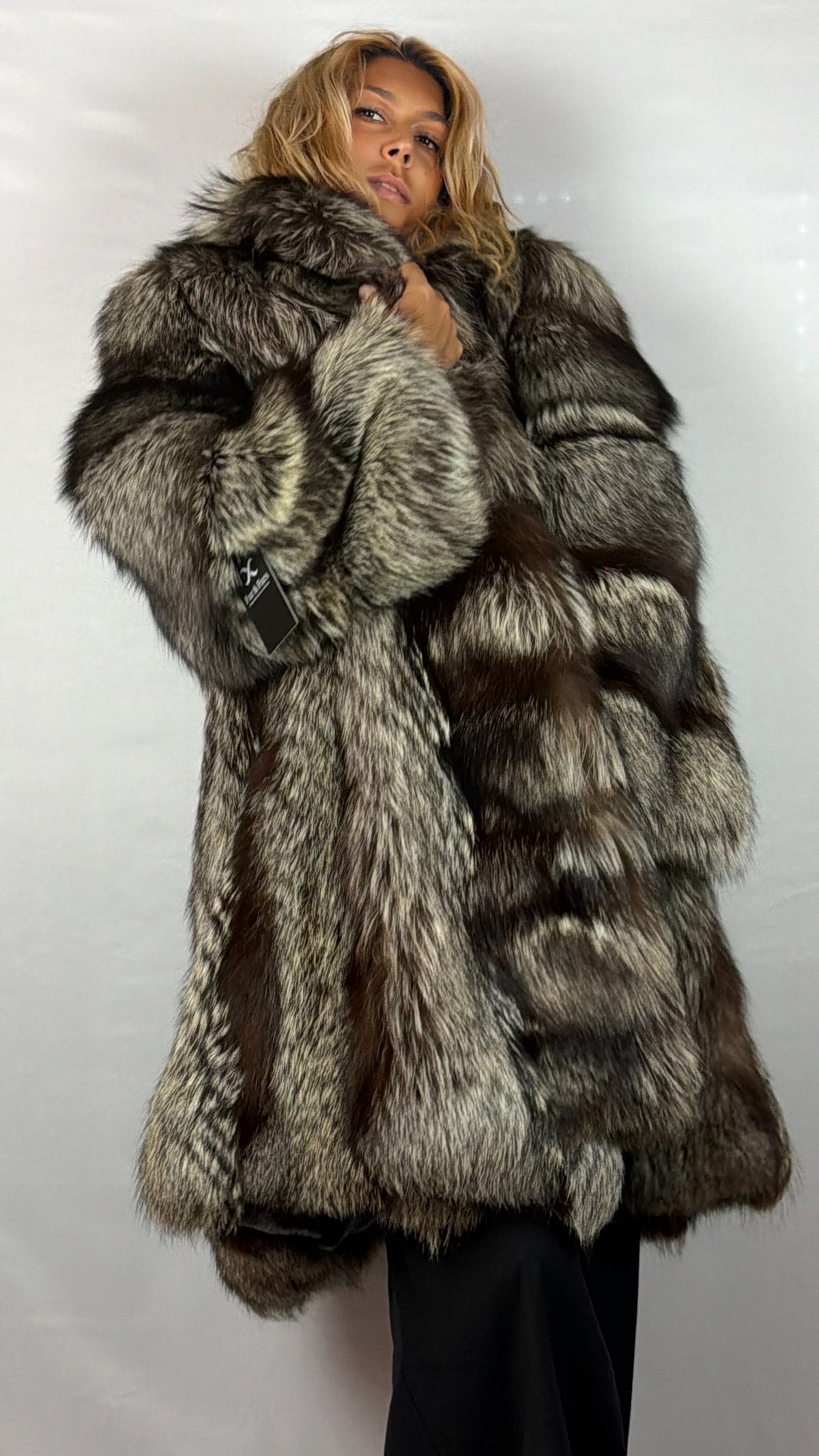 Cappotto Volpe Argentata