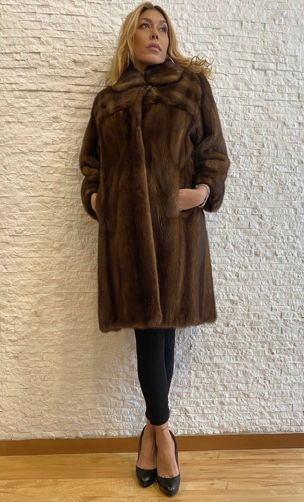 Cappotto Visone Demi Buff