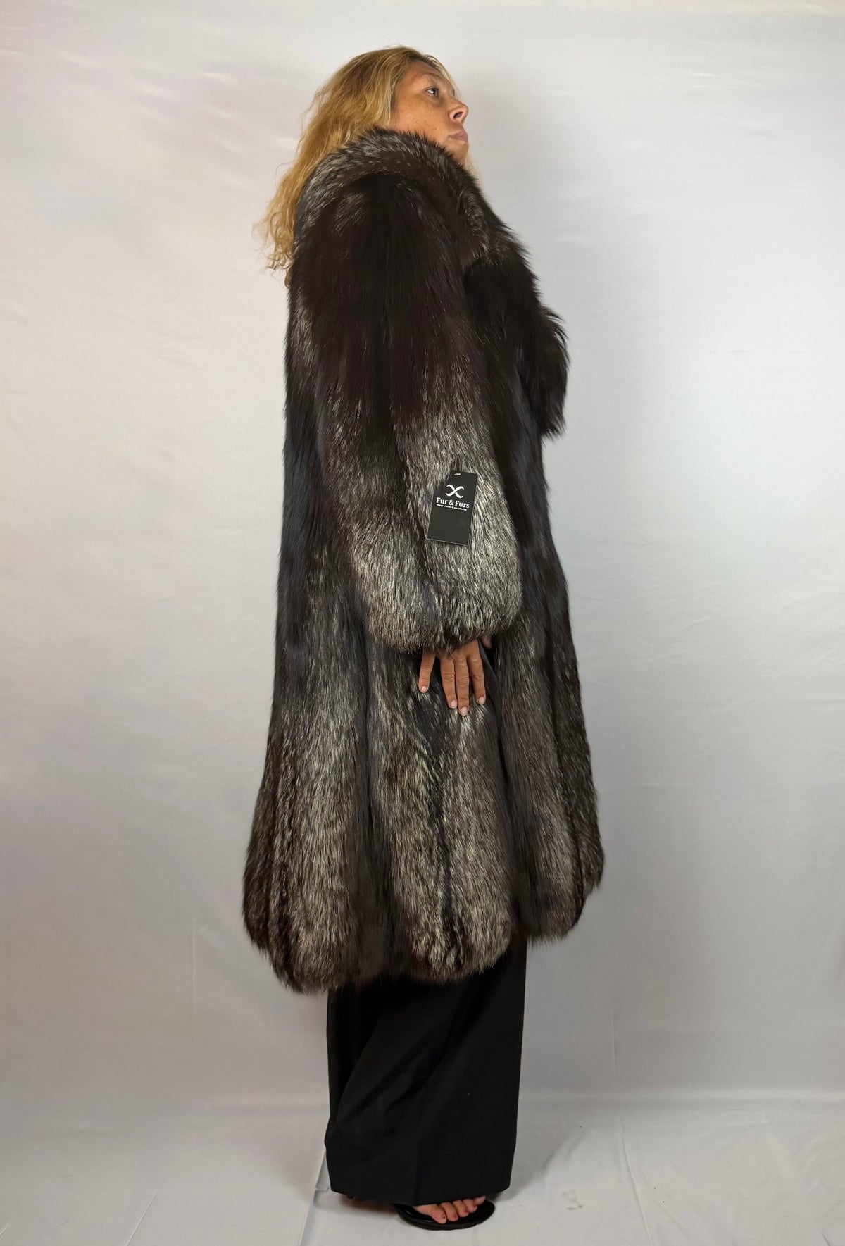 Cappotto Volpe Argentata