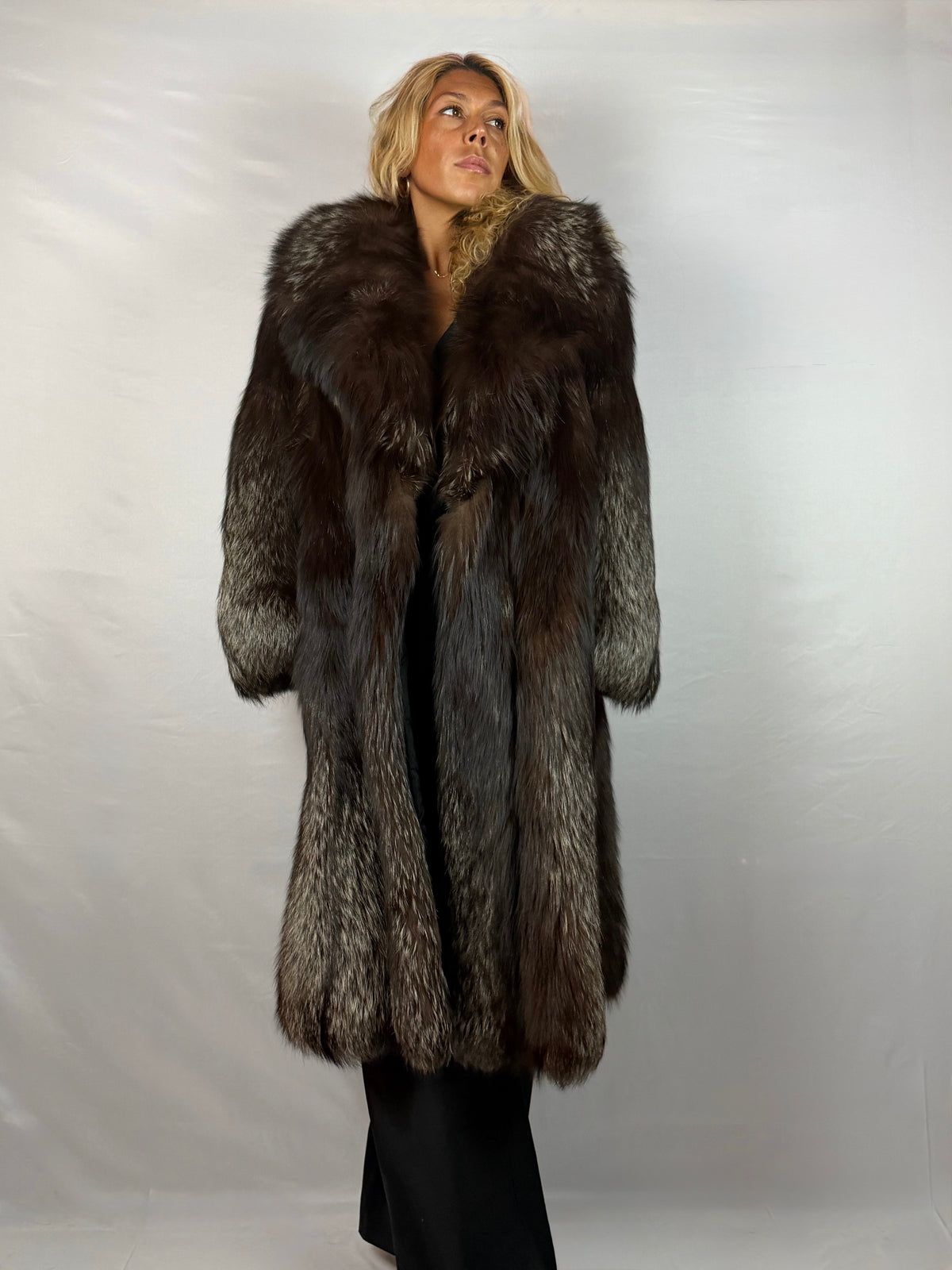 Cappotto Volpe Argentata