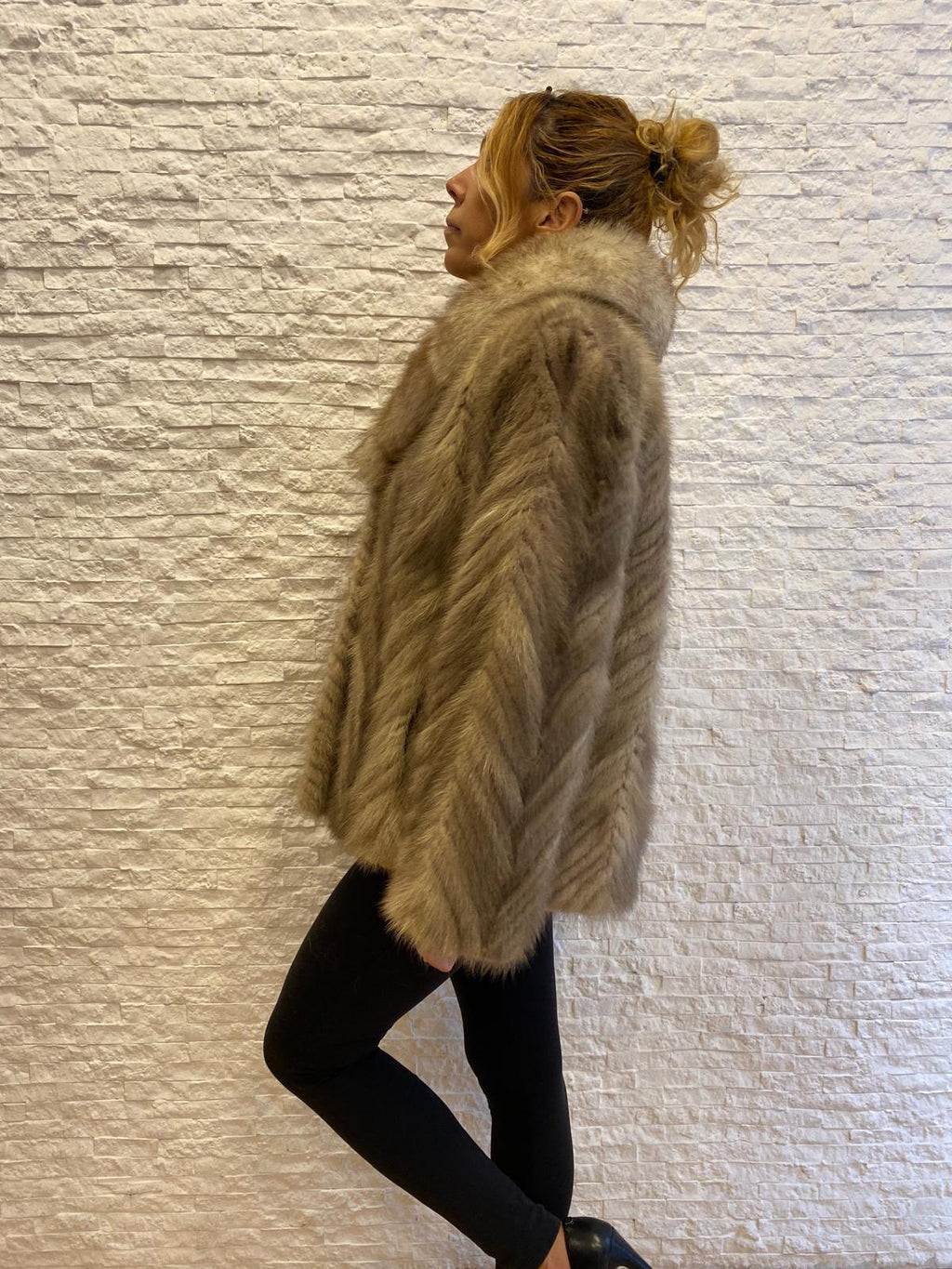 Mink Jacket with Fox Fur €550