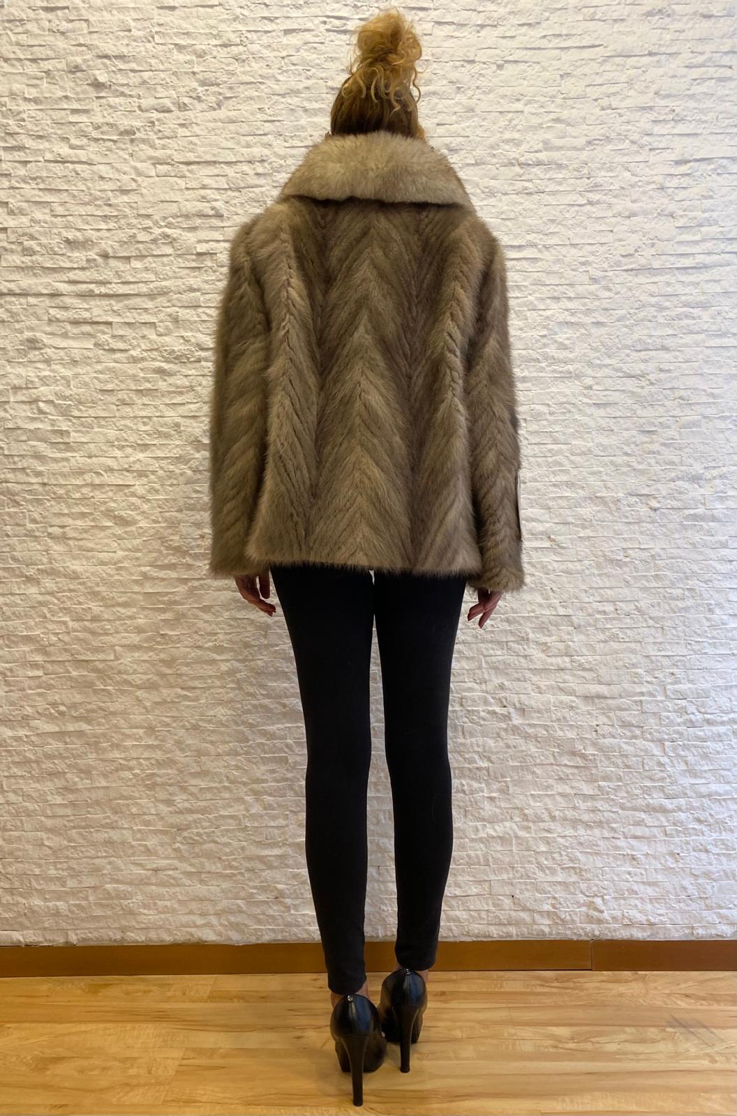 Mink Jacket with Fox Fur €550