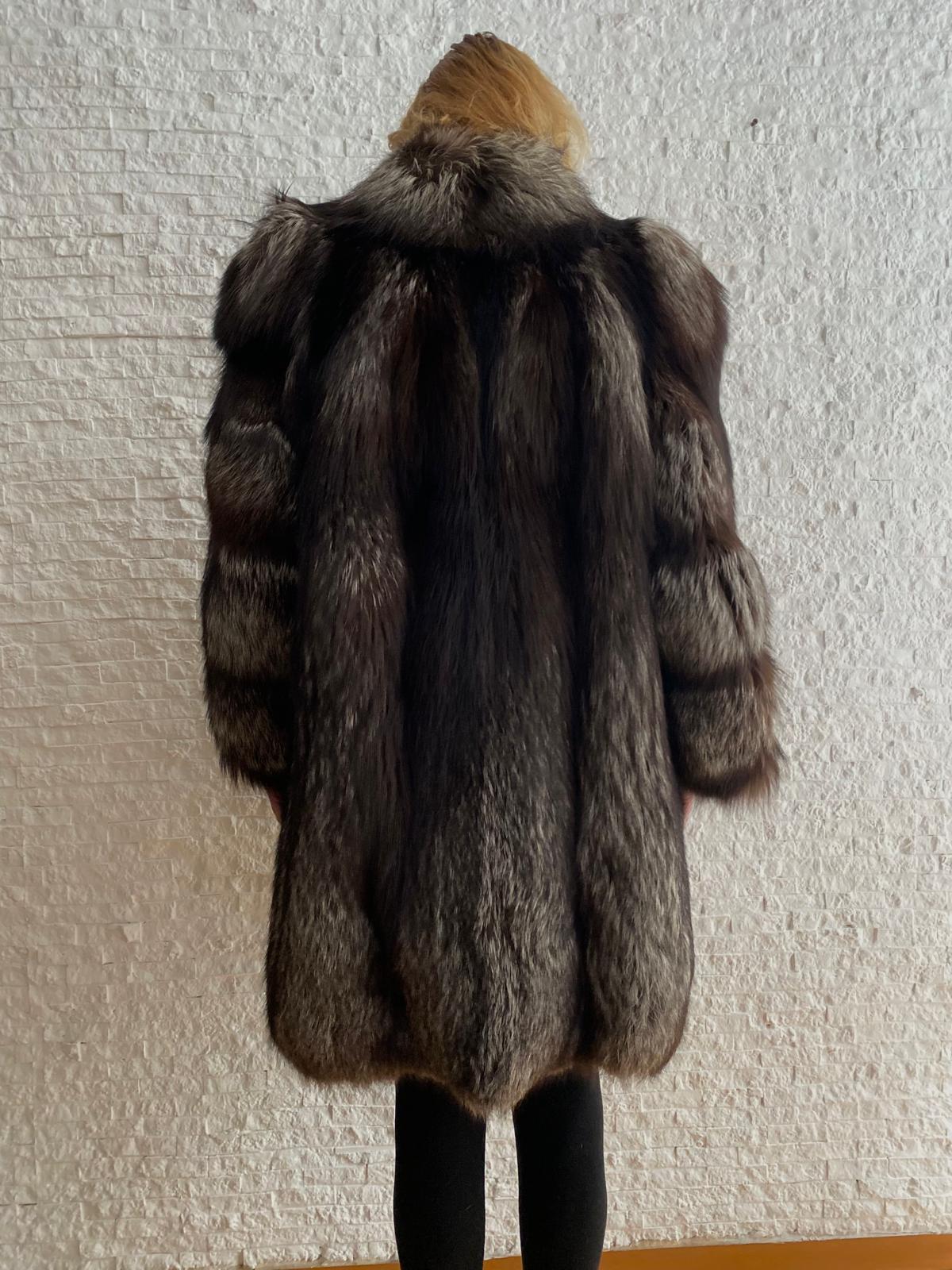 Giacca di Volpe Argentata
