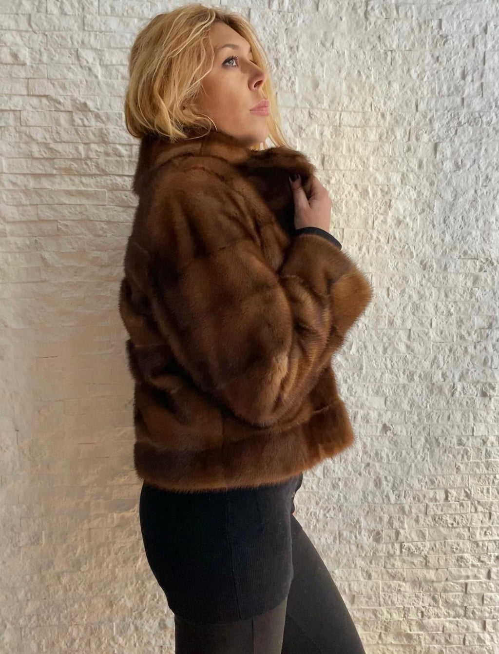 Horizontal Mink Jacket €950