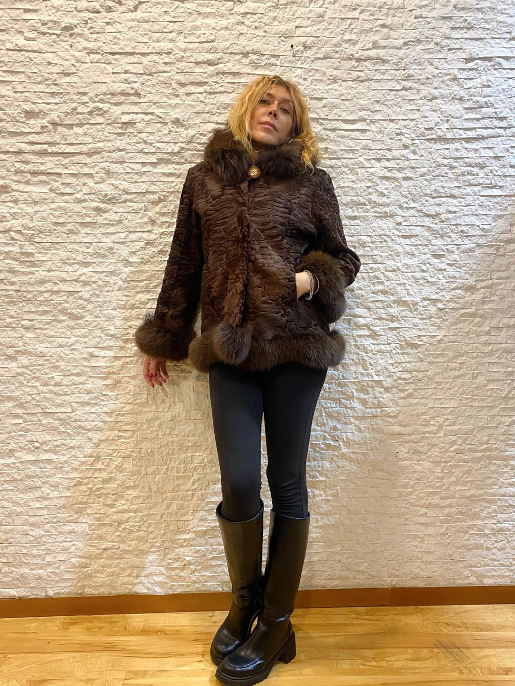 Giacca di Persiano Breitschwanz con Volpe € 550