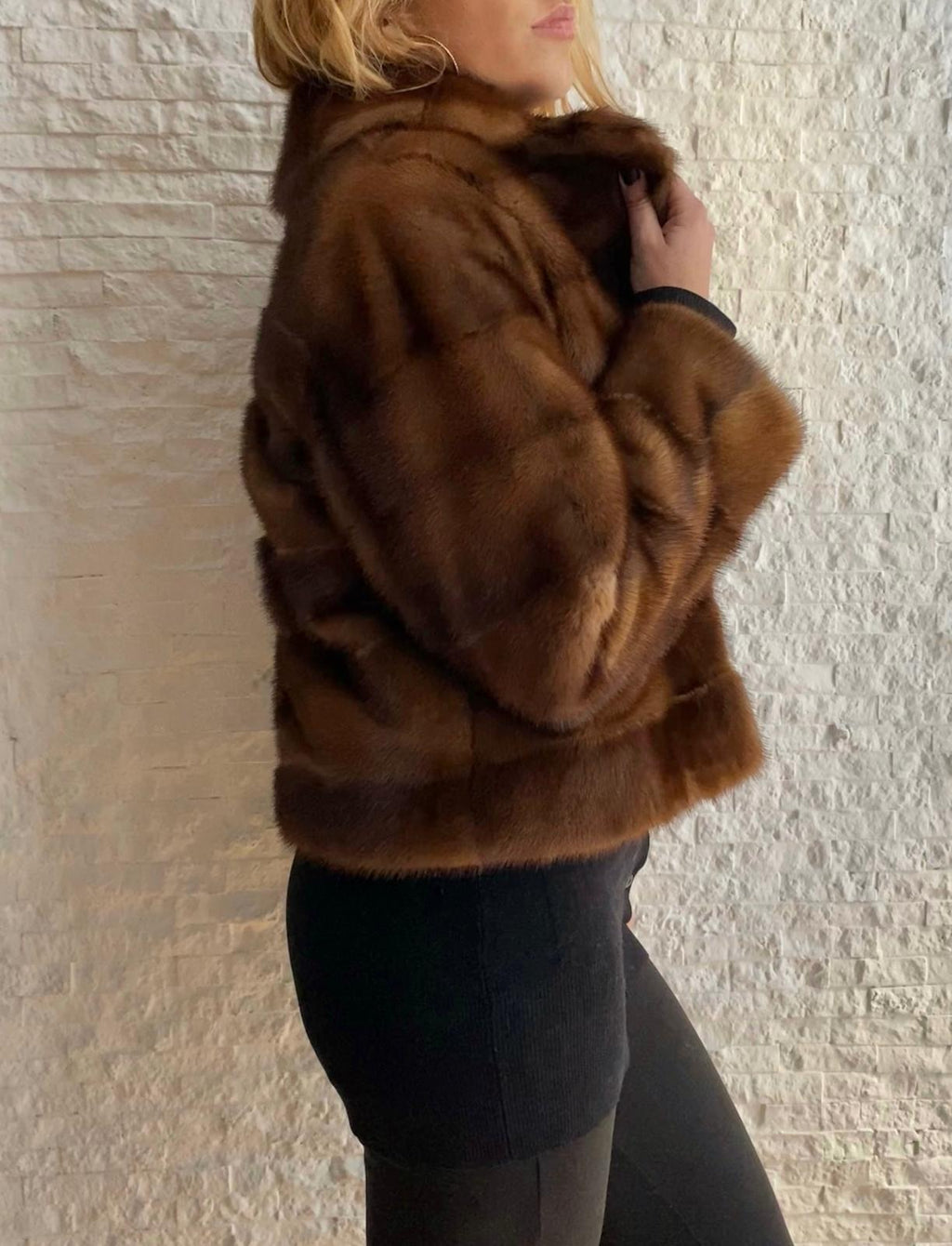 Horizontal Mink Jacket €950