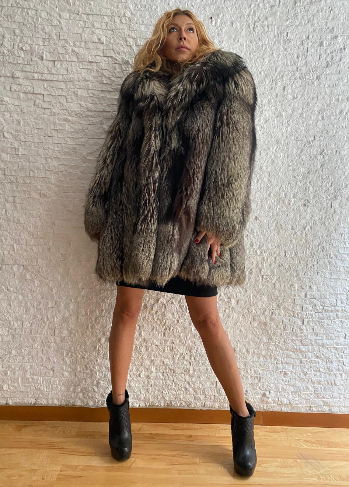 Giacca di Volpe Argentata € 490