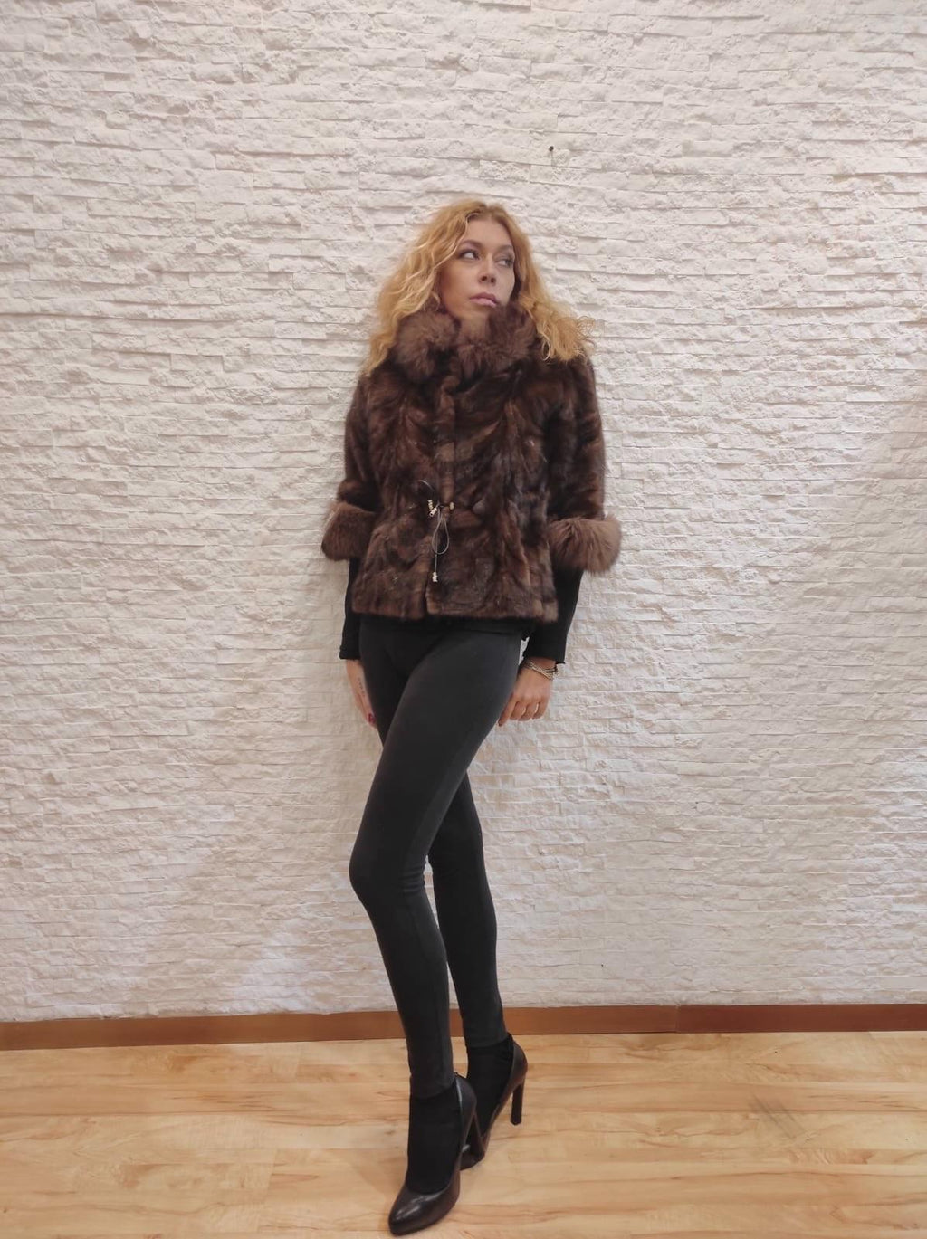 Giacca di visone più volpe €470
