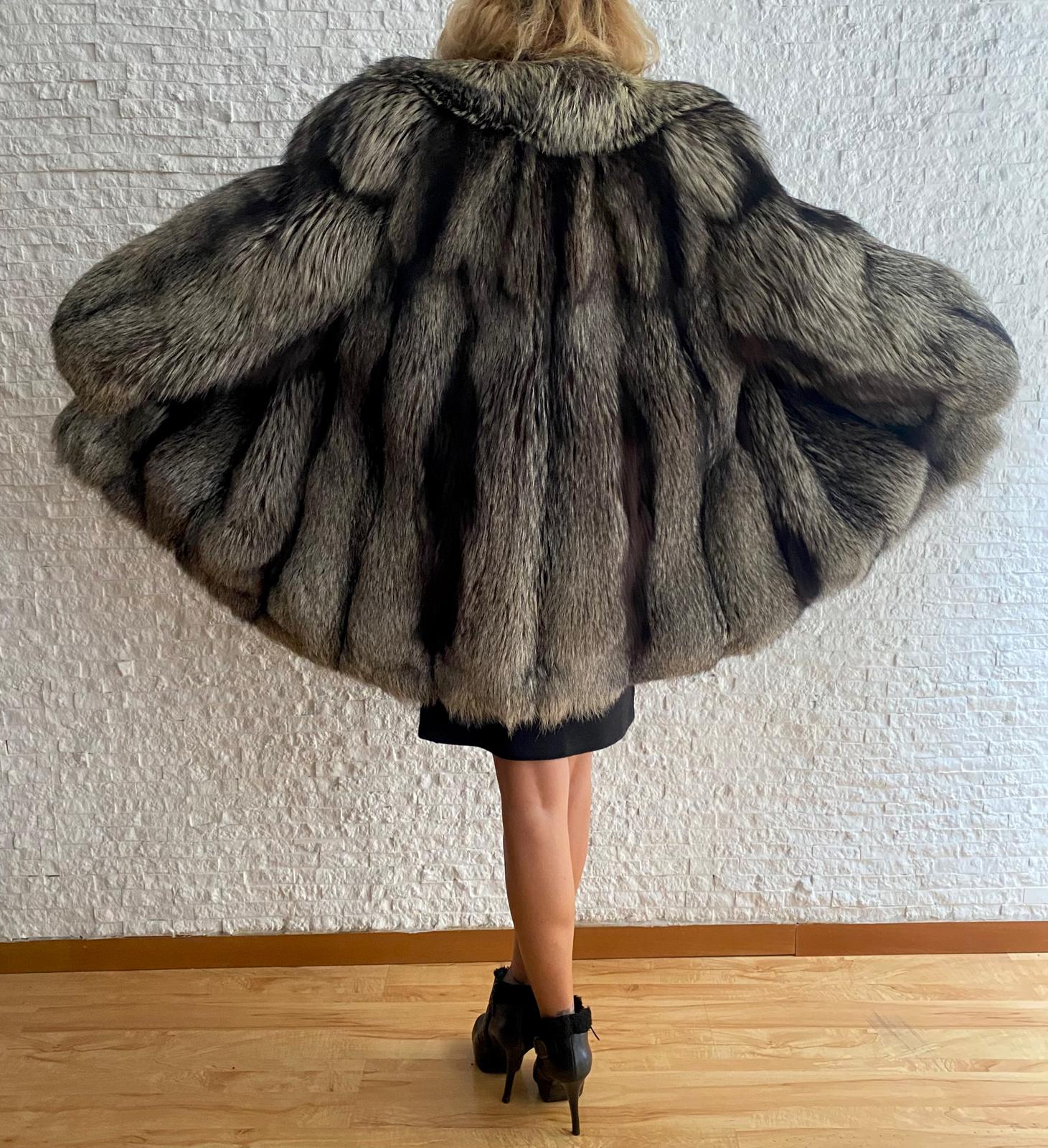 Giacca di Volpe Argentata € 490