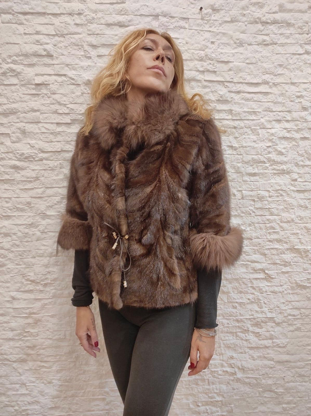 Giacca di visone più volpe €470