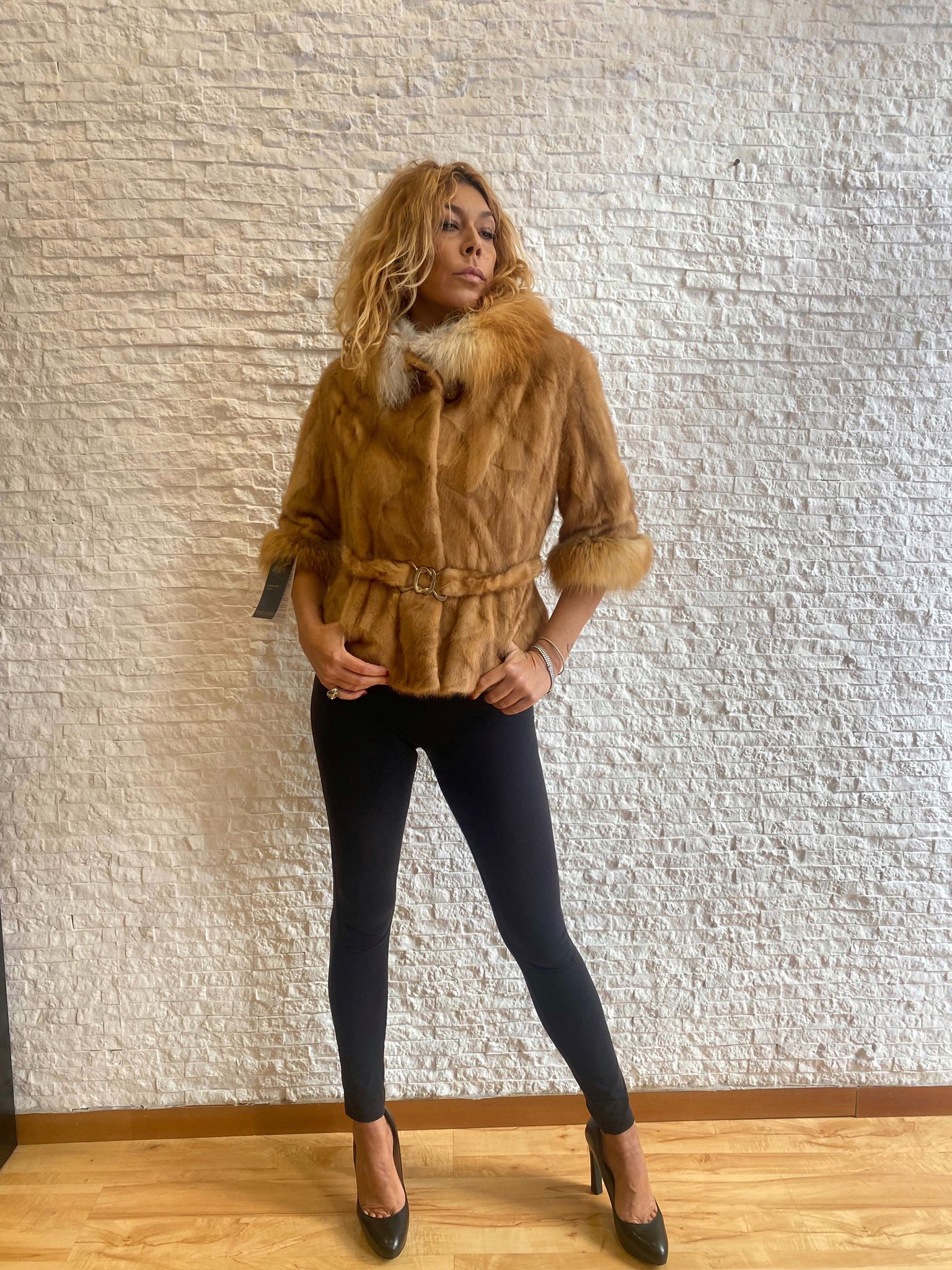 Giacca di visone rasato Golden € 550