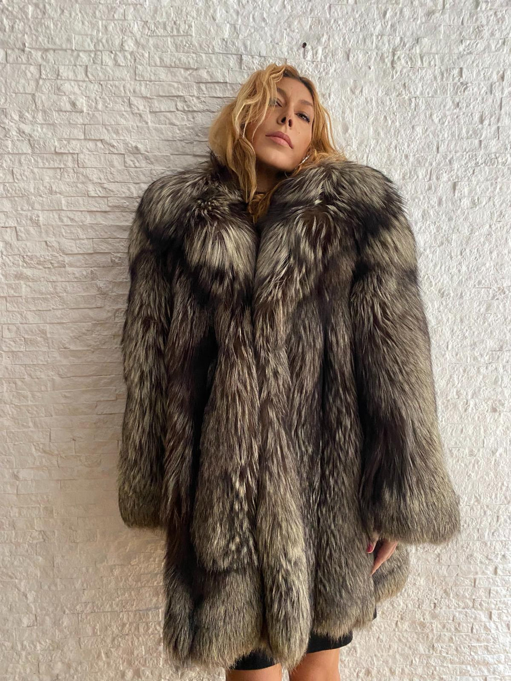 Giacca di Volpe Argentata € 490