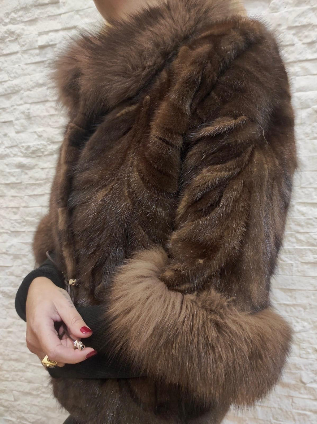 Giacca di visone più volpe €470