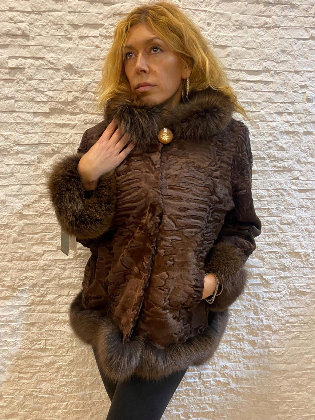 Giacca di Persiano Breitschwanz con Volpe € 550